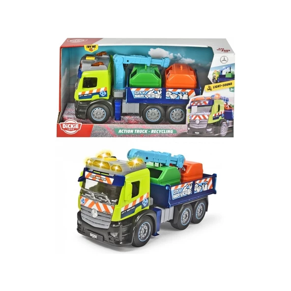Dickie Toys Action Geri Dönüşüm Kamyonu Aksiyon Geri Dönüşüm Kamyonu ürün görseli 1