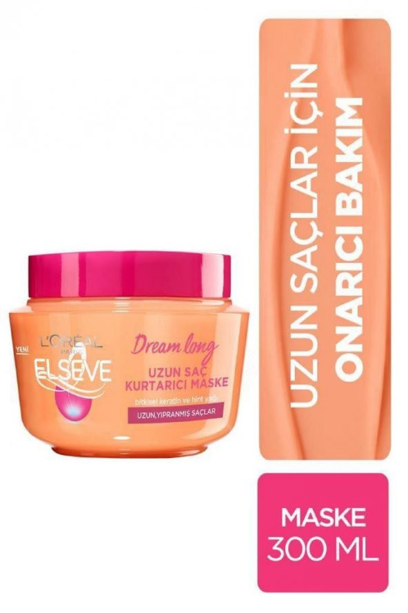 Loreal Elseve Dream Long Uzun Saç Kurtarıcı 300 ml Bakım Maskesi ürün görseli 1