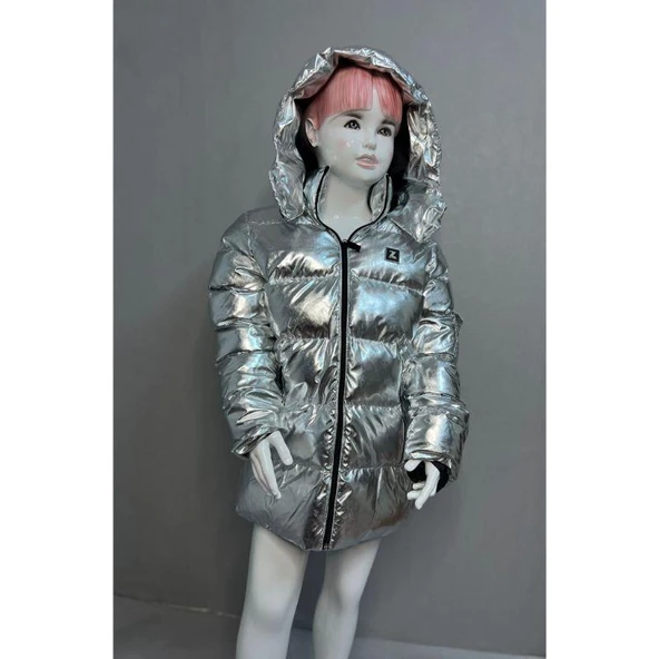 MODAVALS SU GEÇİRMEZ KAPİTONE UNISEX GARSON BOY ÇOCUK MONT - GRİ ürün görseli 1