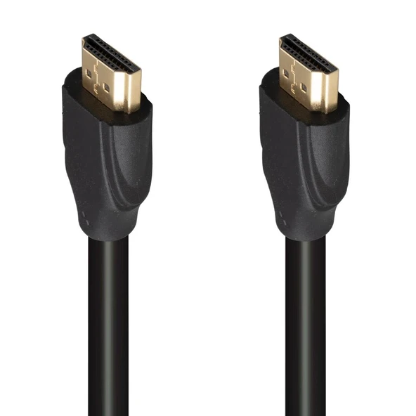 FULLY G-507K PLASTİK DÜZ SİYAH 25 METRE GOLD POŞETLİ HDMI KABLO ürün görseli 1