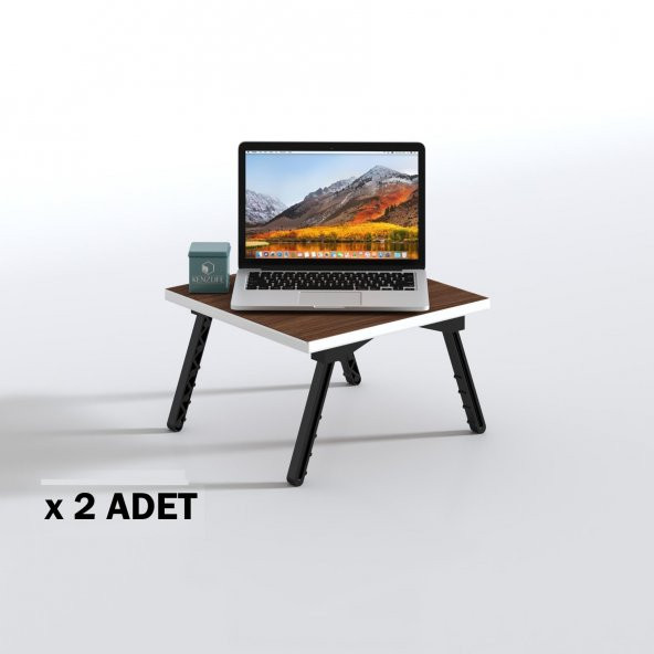 Kenzlife laptop dizüstü bilgisayar sehpası tankutay cvz 2 li set 20*39*39 yemek sofra siyah ayak ürün görseli 1