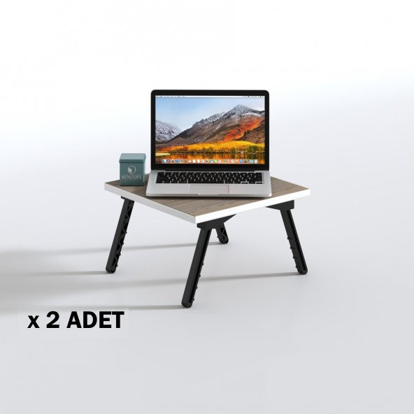 Kenzlife laptop dizüstü bilgisayar sehpası tankutay crd 2 li set 20*39*39 yemek sofra siyah ayak ürün görseli 1