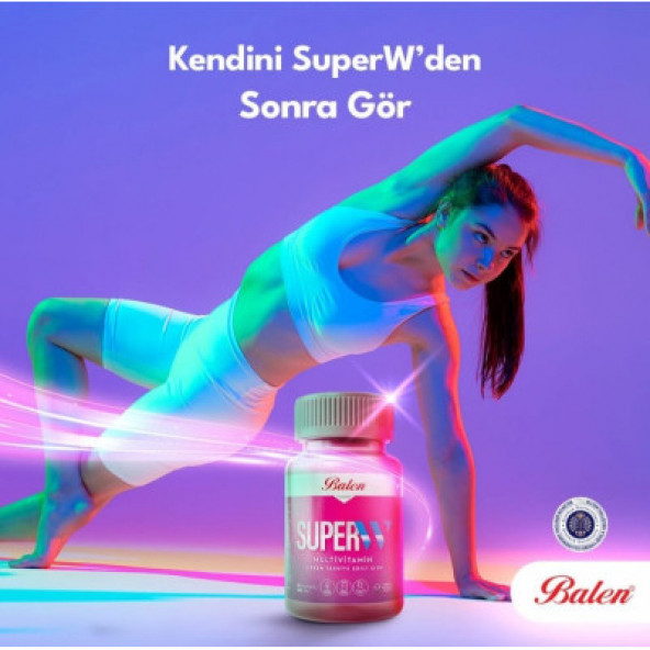 Balen Süper-W Multivitamin Kapsül 585 mg 60 kapsül ürün görseli 1