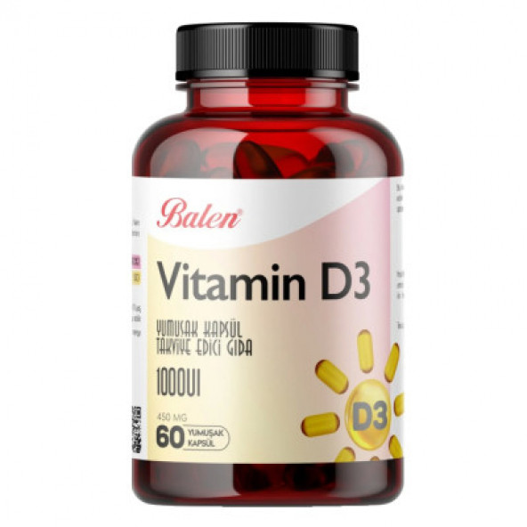 Balen Vitamin D3   450Mg 60  Yumuşak Kapsül ürün görseli 1