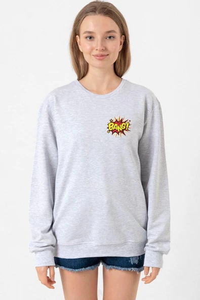 Big Bang Theory Bang Logo Grimelanj Kadın 2ip Sweatshirt ürün görseli 1