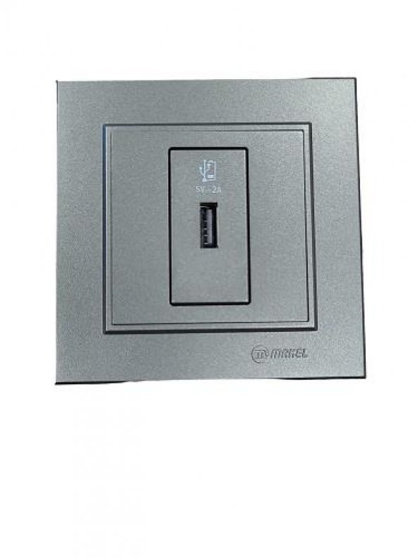 Makel Karea Füme USB Şarj Prizi 5V-2A ürün görseli 1