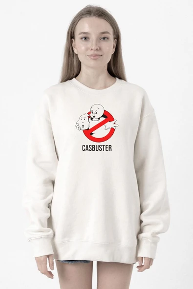 Casper The Friendly Ghost Casbuster Beyaz Kadın 2ip Sweatshirt ürün görseli 1
