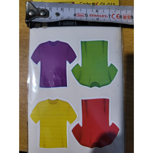 yapışkan etiket çıkartma sticker kuşe kağıt t shirt model 5 sayfa ürün görseli 1