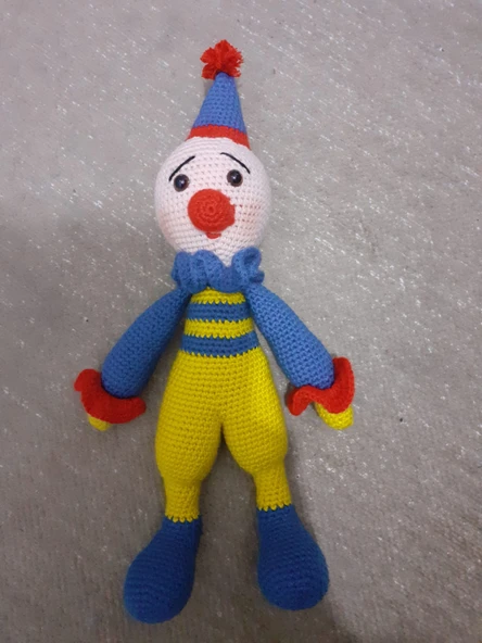 Fenerbahçeli Palyaço Bebek Amigurumi Organik Oyuncak ürün görseli 1