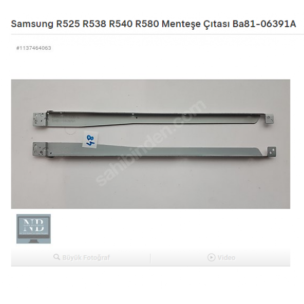 Samsung R525 R538 R540 R580 Menteşe Çıtası Ba81-06391A ürün görseli 1