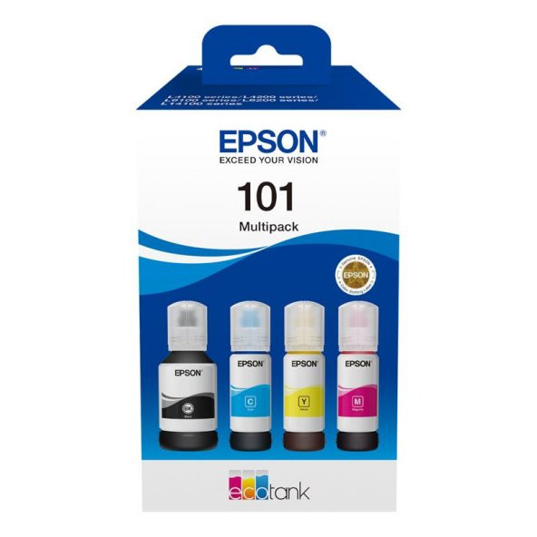 Epson T03V6 Mürekkep Orj. T101 4 Lü Multipack Set - Resim 2