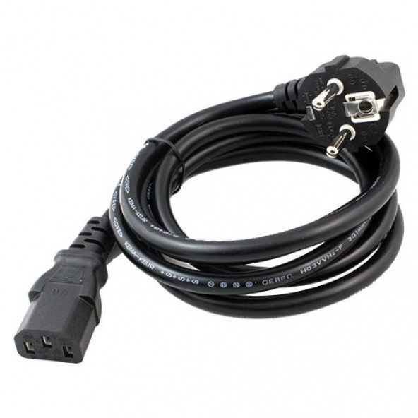 Power Elektrik Kablosu Güç Kablosu Yazıcı Pc Monitör Power Supply Projeksiyon Xbox Bakır Elektrik Kablo ürün görseli 1