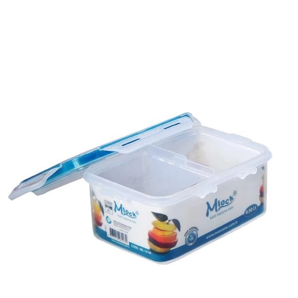 Moon Star Beslenme kabı 0,50Lt Hava Sızdırmaz İki Bölmeli Saklama Kabı-ML151B ürün görseli 1