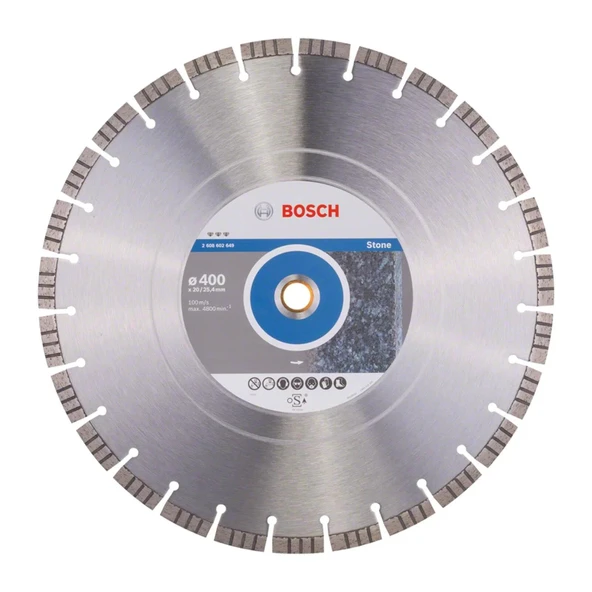 Elmas Kesme Disk BFStone 400*25,40/®20mm - Resim 2