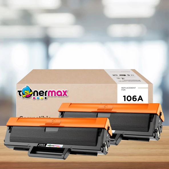 Hp Laser MFP 137FNW Muadil Toner Çipli 2'li Paket / Hp 106A W1106A ürün görseli 1