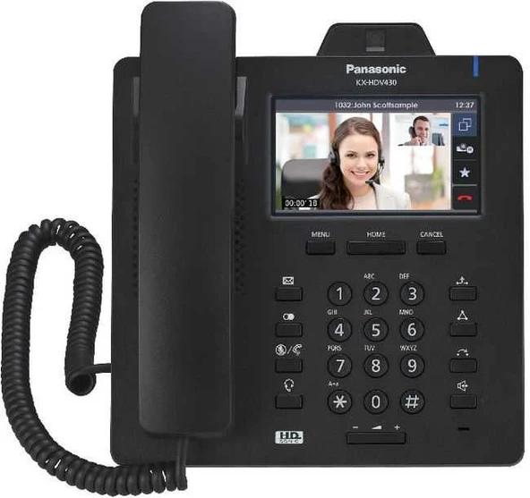 PANASONIC KX-HDV430 BLACK IP SIP MASAÜSTÜ TELEFON ürün görseli 1