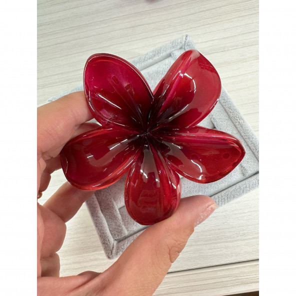 DESİNGSHOP kırmızı Lotus Çiçeği Mandal Toka ürün görseli 1