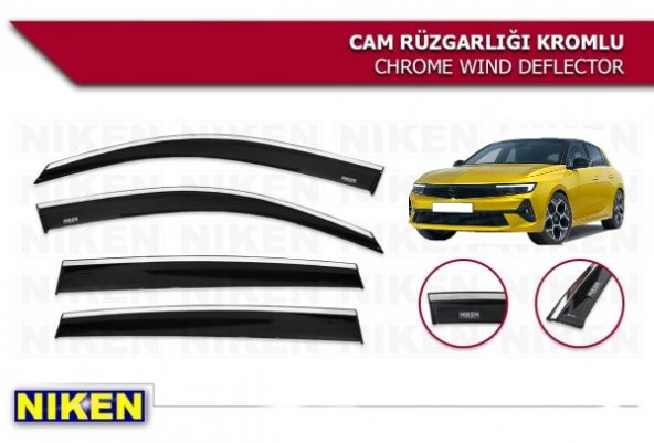ASTRA L ARACA ÖZEL NİKEN KROMLU CAM RÜZGARLIGI 2021 2022 2023 2024 2025 ürün görseli 1