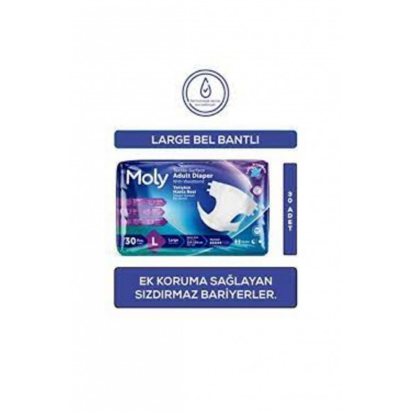 Moly Hasta Bezi Belbantlı Large 30 Lu ürün görseli 1