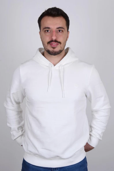 Cazador 22KCEEO05616 Ekru Kapüşonlu Erkek Sweat ürün görseli 1