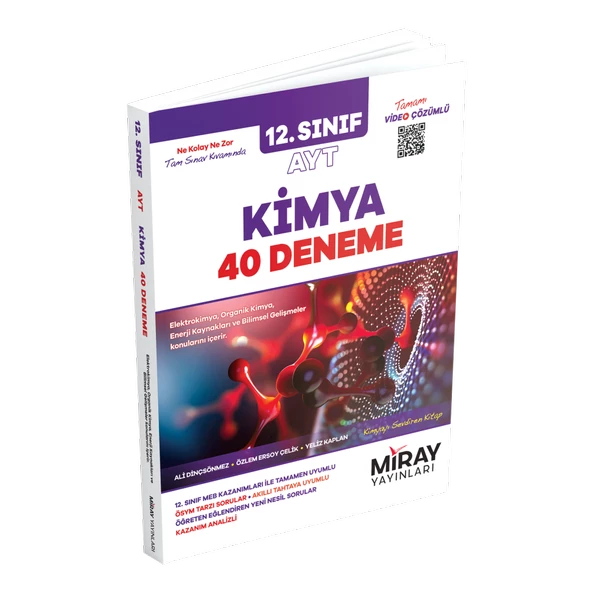 Miray 12. Sınıf AYT Kimya 40 Deneme ürün görseli 1
