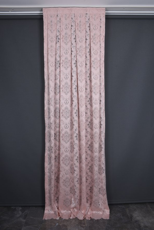 KDK 1140 MODEL PUDRA RENK TEK KANAT Pileli Fon Perde 75*260 cm ürün görseli 1