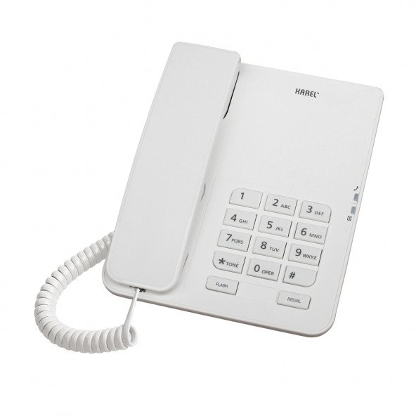 Karel TM140 Masaüstü Telefon Beyaz ürün görseli 1