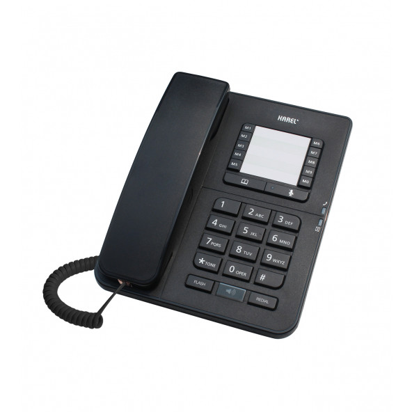 Karel Tm142 Kablolu Masaüstü Telefon Siyah ürün görseli 1