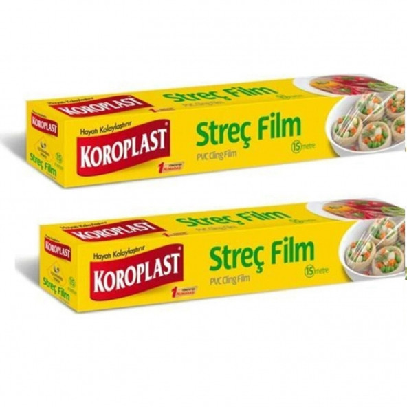 Koroplast Streç Flim 15 Metre x 2 Adet ürün görseli 1