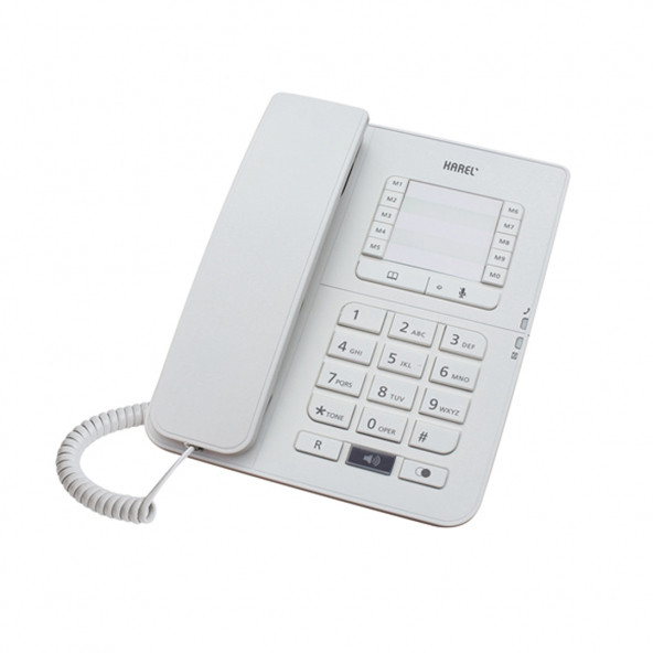 Karel Tm142 Kablolu Masaüstü Telefon Beyaz ürün görseli 1