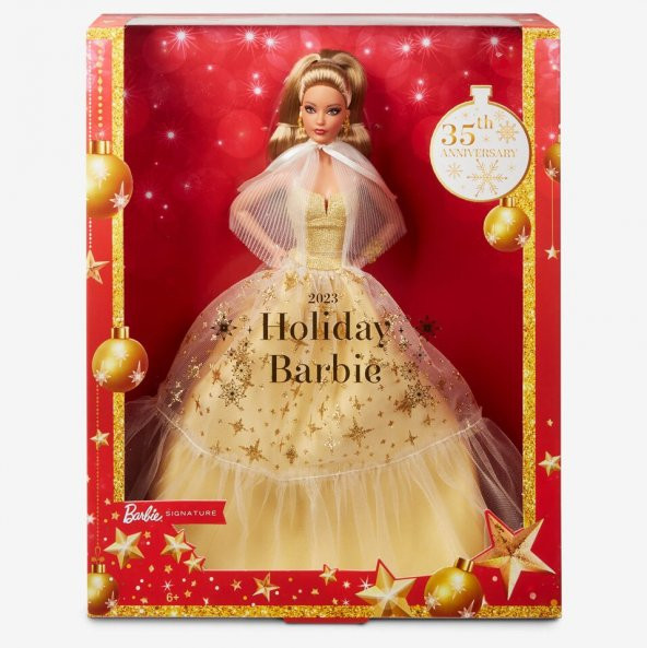 2023 Barbie 2023 Mutlu Yıllar Bebeği HJX06 Lisanslı Ürün ürün görseli 1