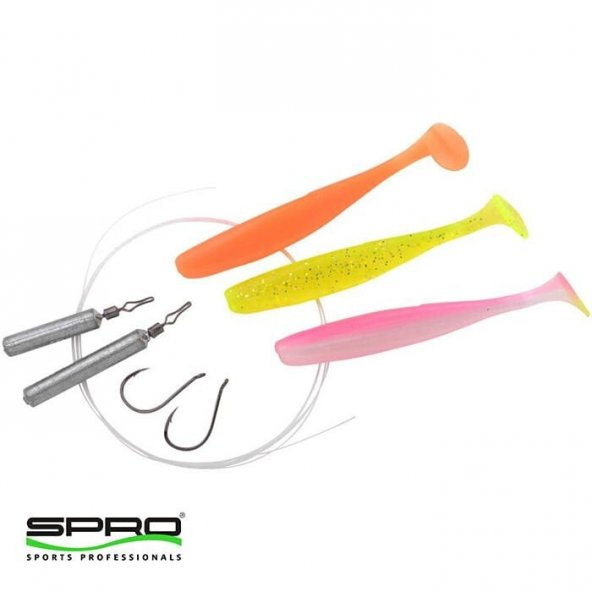 SPRO Dropshot Sit 6,5cm Silikon Yem Seti Flash - Resim 5