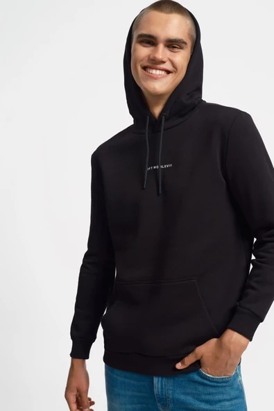 Loft 2034269 Siyah Kapüşonlu Erkek Sweat ürün görseli 1