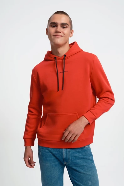 Loft 2034269 Kırmızı Kapüşonlu Erkek Sweat ürün görseli 1