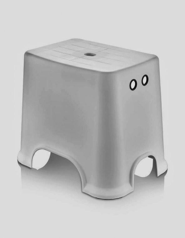 Geseus Banyo Taburesi Çok Amaçlı Tabure Kaymaz Ayakalı Max-140kg Taşıma Kapasitesi-Açık Gri-5171-84G ürün görseli 1
