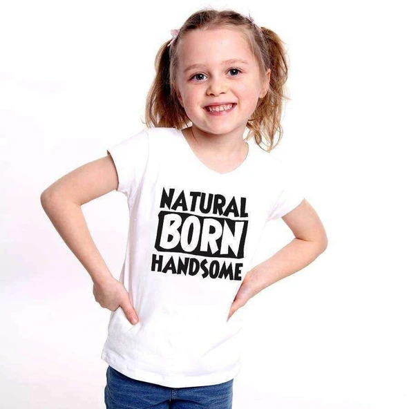 Naturel Born Baskılı Çocuk Tshirt ürün görseli 1