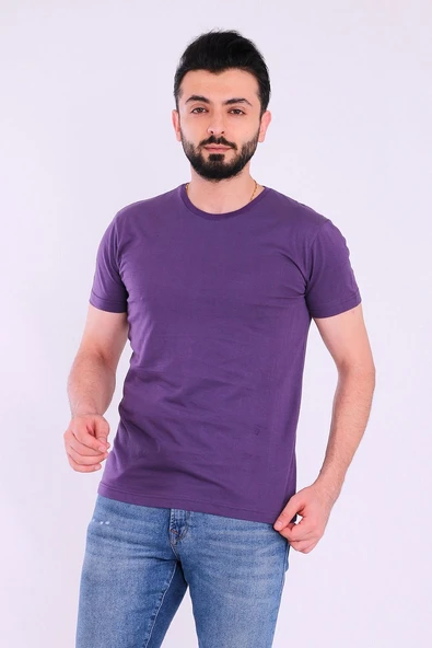Mürdüm Basic Kısakol Erkek Slim Fit Tshirt ürün görseli 1