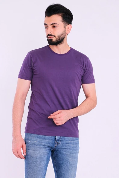 Mürdüm Basic Kısakol Erkek Slim Fit Tshirt - Resim 2
