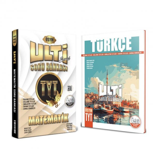Bes Yayınları TYT Matematik ve Türkçe Ulti Serisi Soru Bankası Seti 2 Kitap ürün görseli 1