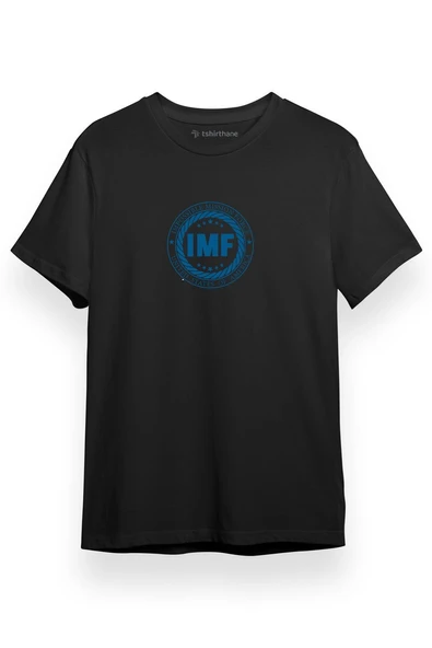 Mission Impossible Impossible Mission Force Siyah Kısa kol Erkek Tshirt ürün görseli 1