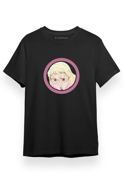 Love Live Anime Superstar Circle Pink Siyah Kısa kol Erkek Tshirt ürün görseli 1