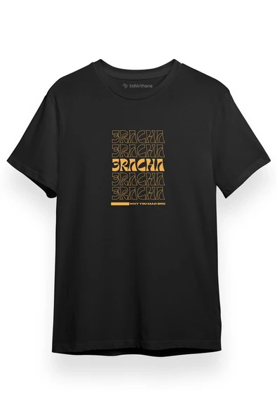 Stray Kids 3Racha Siyah Kısa kol Erkek Tshirt ürün görseli 1