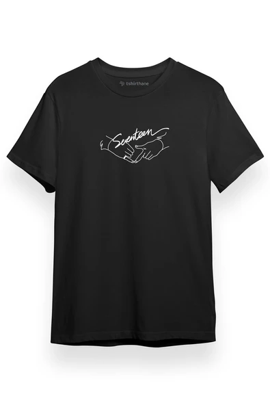 Seventeen Concert Boys Wish Siyah Kısa kol Erkek Tshirt ürün görseli 1