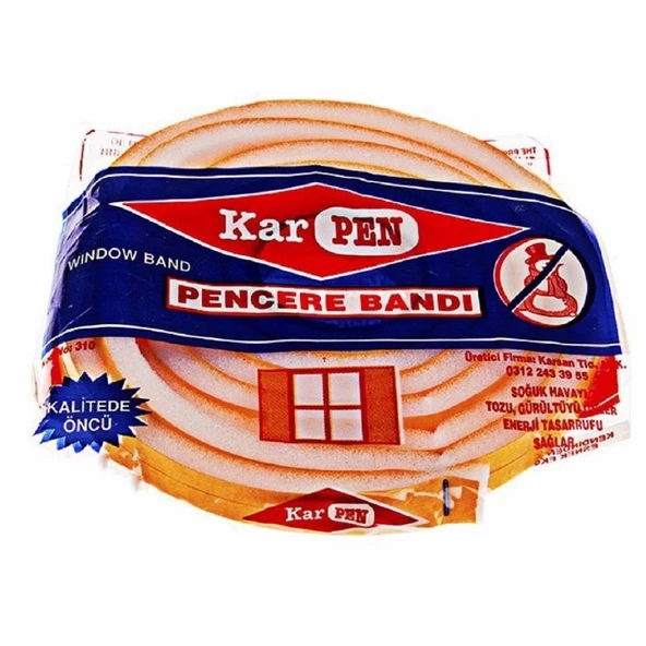 5 Adet PENCERE SÜNGERİ, BANDI, FİTİLİ - SOĞUK, TOZ VE GÜRÜLTÜYÜ ENGELLER ürün görseli 1