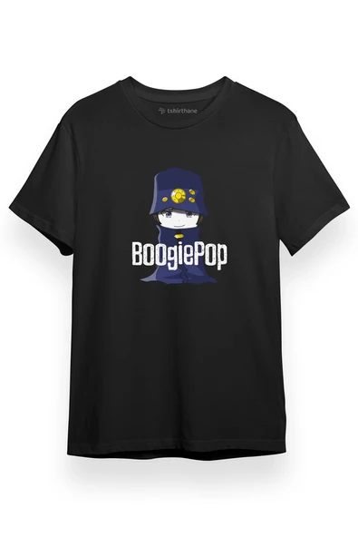 Boogiepop Phantom Chibi Siyah Kısa kol Erkek Tshirt ürün görseli 1