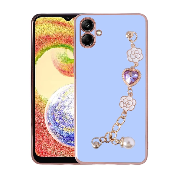 Samsung Galaxy A04 El Tutamaçlı Kamera Korumalı Taka Silikon Kapak kılıf ürün görseli 1