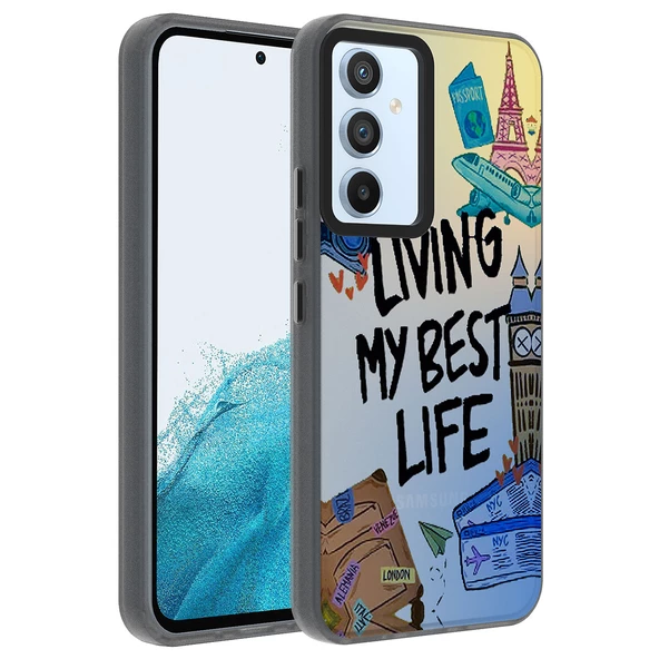 Samsung Galaxy A54 Kılıf Desenli Dragon Sert Kapak Kılıf ürün görseli 1