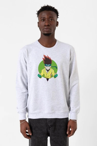 Beyblade Arman Kusaba Beyaz Erkek 2ip Sweatshirt ürün görseli 1