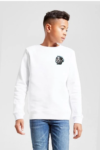 Beyblade Cyber Pegasus Beyaz Çocuk 2ip Sweatshirt ürün görseli 1