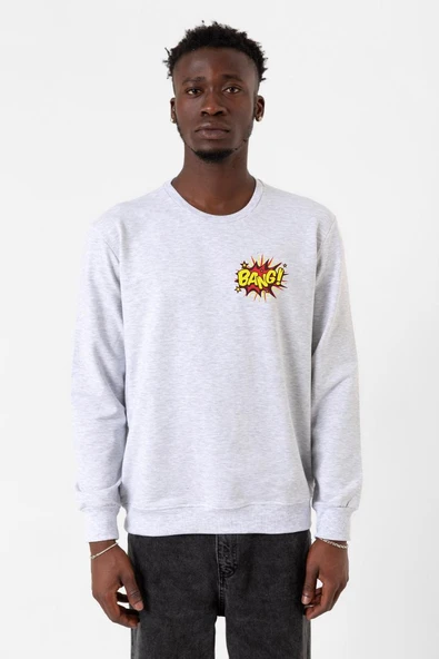 Big Bang Theory Bang Logo Karmelanj Erkek 2ip Sweatshirt ürün görseli 1
